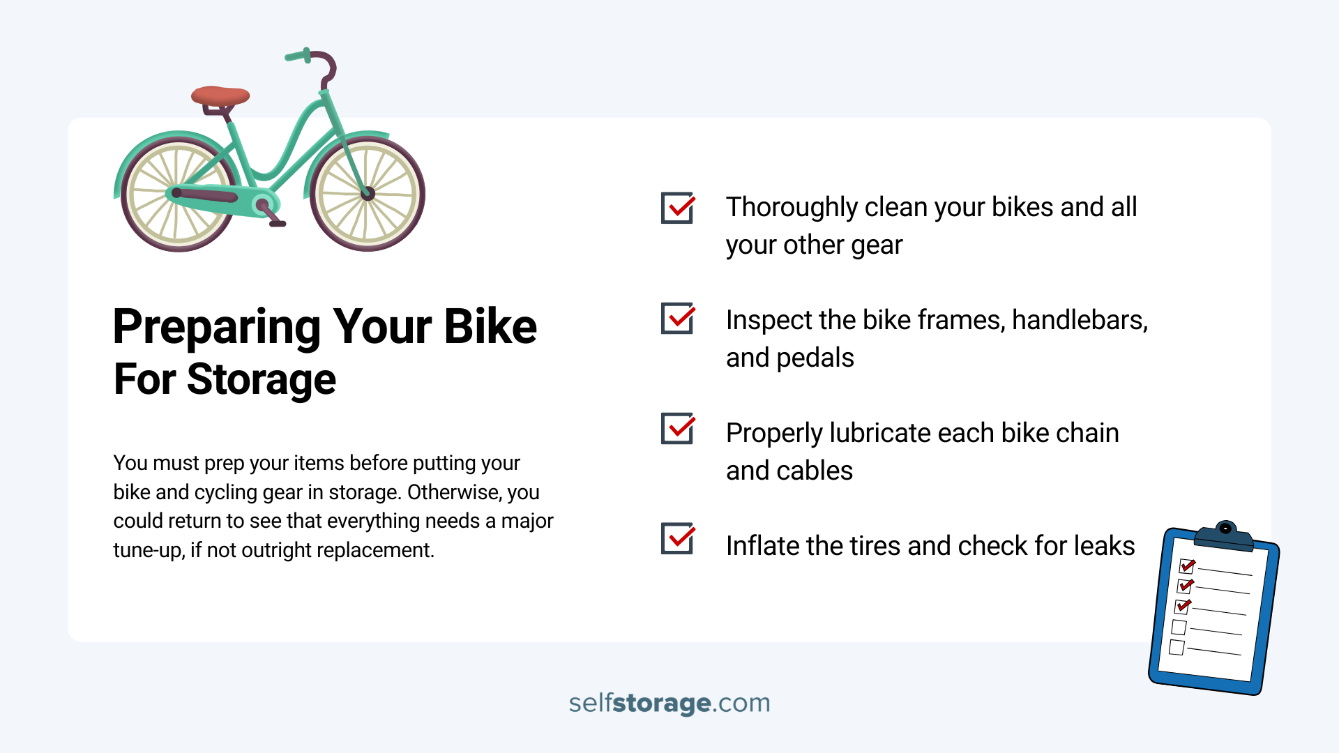 Essential Bicycle Prep for Storage Success