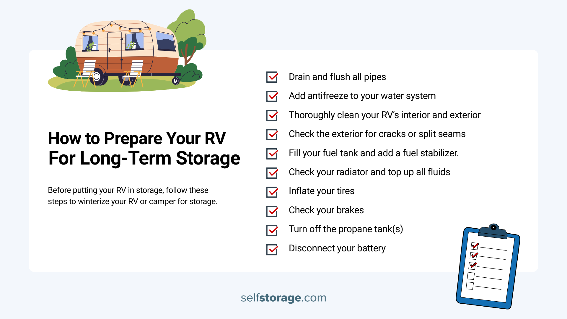 Prepare Your Camper for Offseason Storage